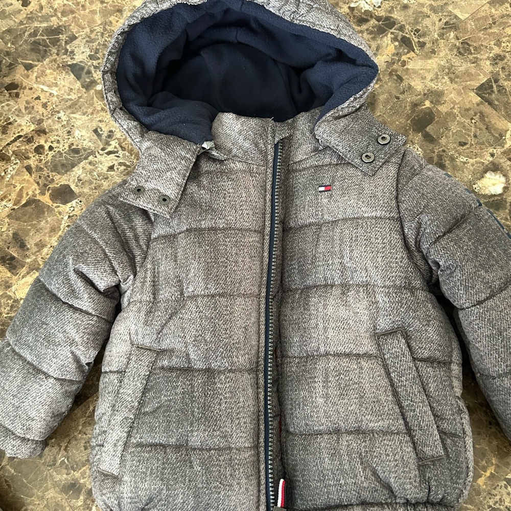 Tommy Hilfiger Kids Charcoal Puffer Jacket